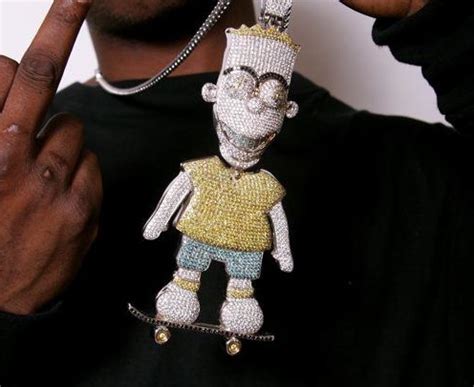 gucci bart|gucci mane bart simpson chain.